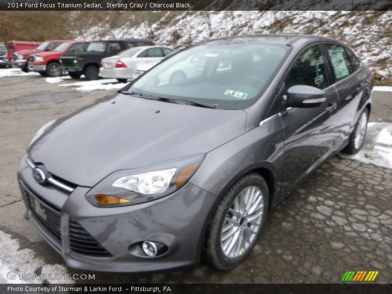 Sterling Gray / Charcoal Black 2014 Ford Focus Titanium Sedan