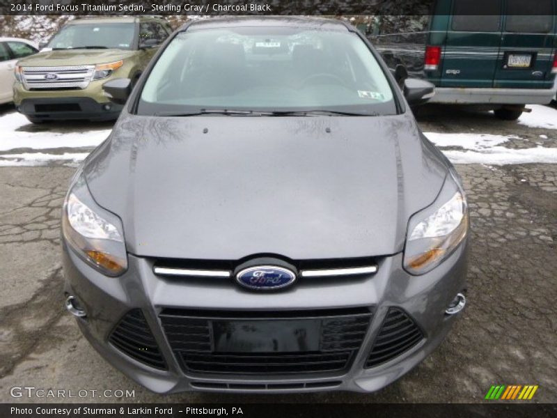 Sterling Gray / Charcoal Black 2014 Ford Focus Titanium Sedan