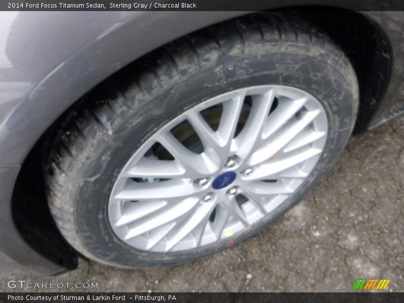 Sterling Gray / Charcoal Black 2014 Ford Focus Titanium Sedan