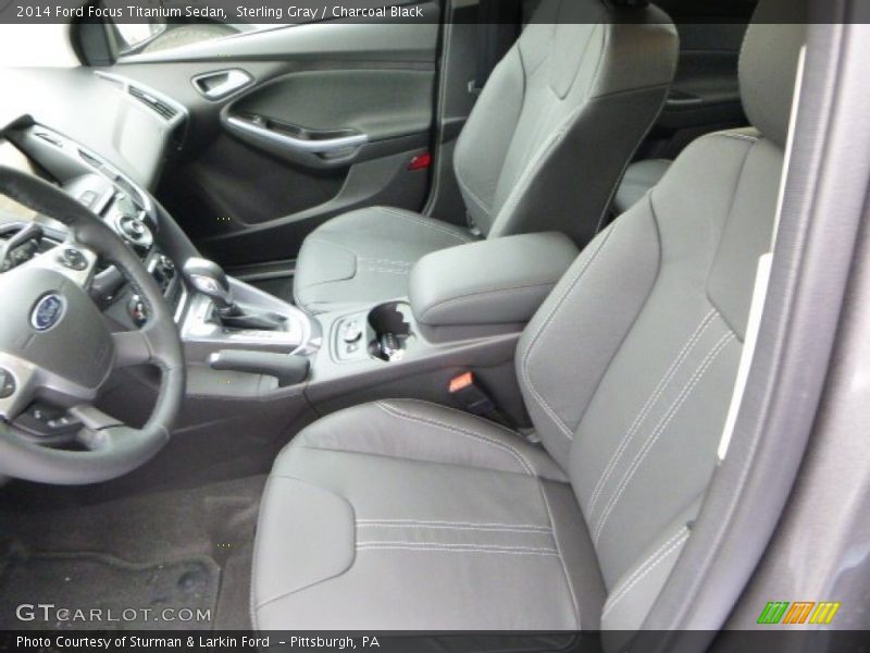 Sterling Gray / Charcoal Black 2014 Ford Focus Titanium Sedan