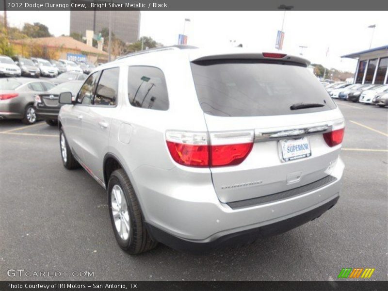 Bright Silver Metallic / Black 2012 Dodge Durango Crew