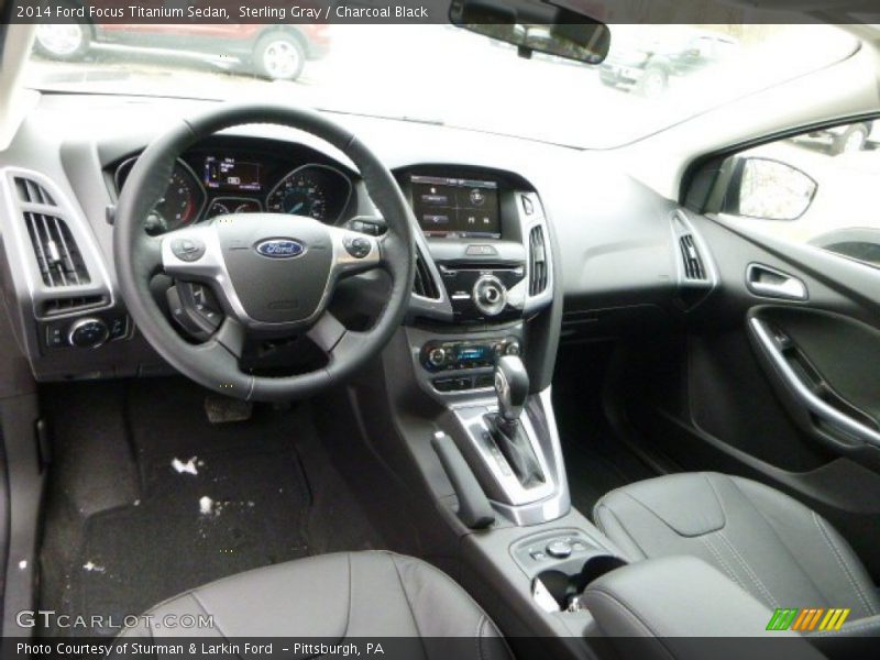 Sterling Gray / Charcoal Black 2014 Ford Focus Titanium Sedan