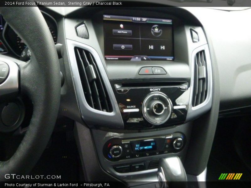 Sterling Gray / Charcoal Black 2014 Ford Focus Titanium Sedan