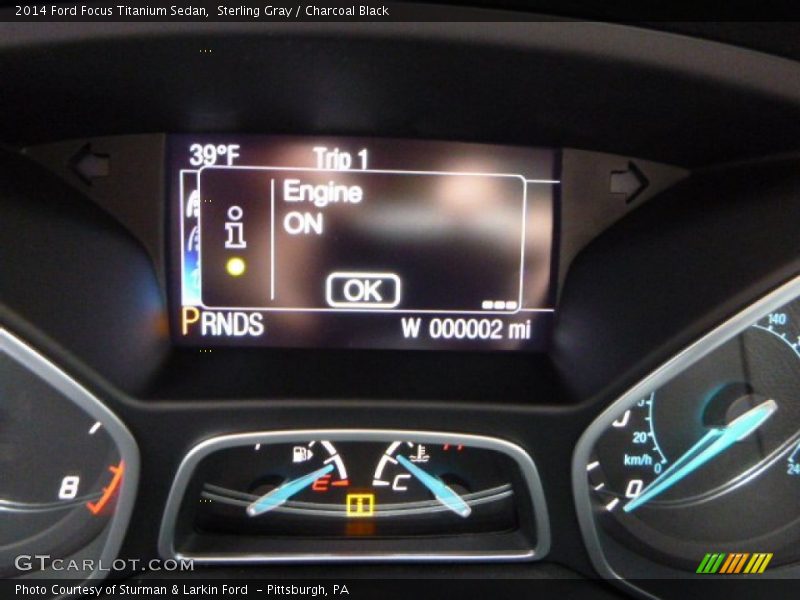 Sterling Gray / Charcoal Black 2014 Ford Focus Titanium Sedan