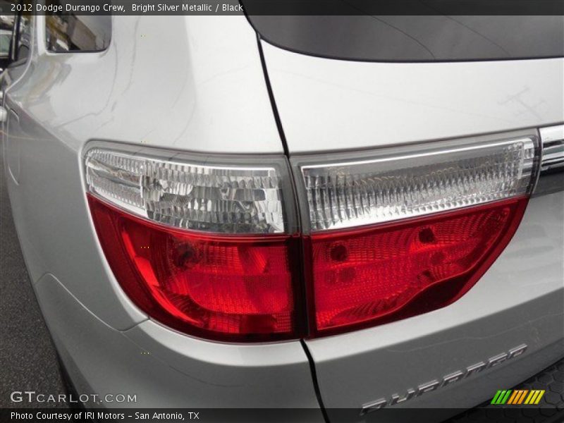 Bright Silver Metallic / Black 2012 Dodge Durango Crew