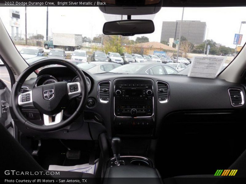 Bright Silver Metallic / Black 2012 Dodge Durango Crew
