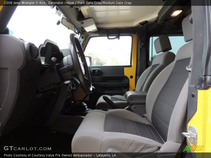 Front Seat of 2008 Wrangler X 4x4