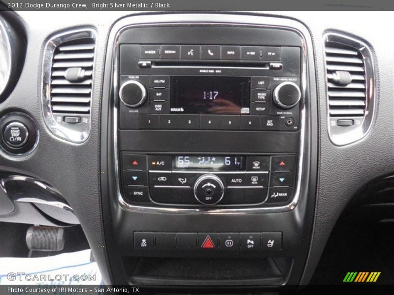 Bright Silver Metallic / Black 2012 Dodge Durango Crew