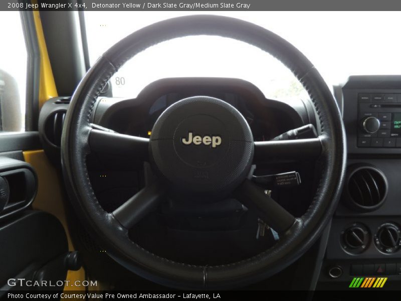 Detonator Yellow / Dark Slate Gray/Medium Slate Gray 2008 Jeep Wrangler X 4x4