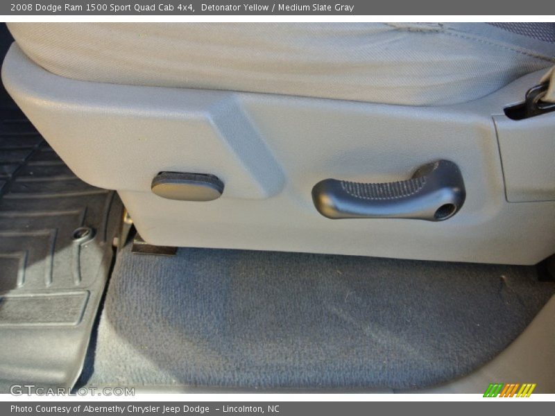 Detonator Yellow / Medium Slate Gray 2008 Dodge Ram 1500 Sport Quad Cab 4x4