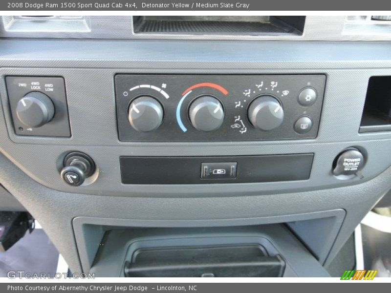 Detonator Yellow / Medium Slate Gray 2008 Dodge Ram 1500 Sport Quad Cab 4x4