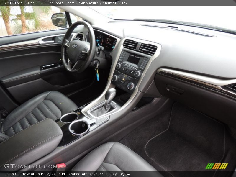 Ingot Silver Metallic / Charcoal Black 2013 Ford Fusion SE 2.0 EcoBoost