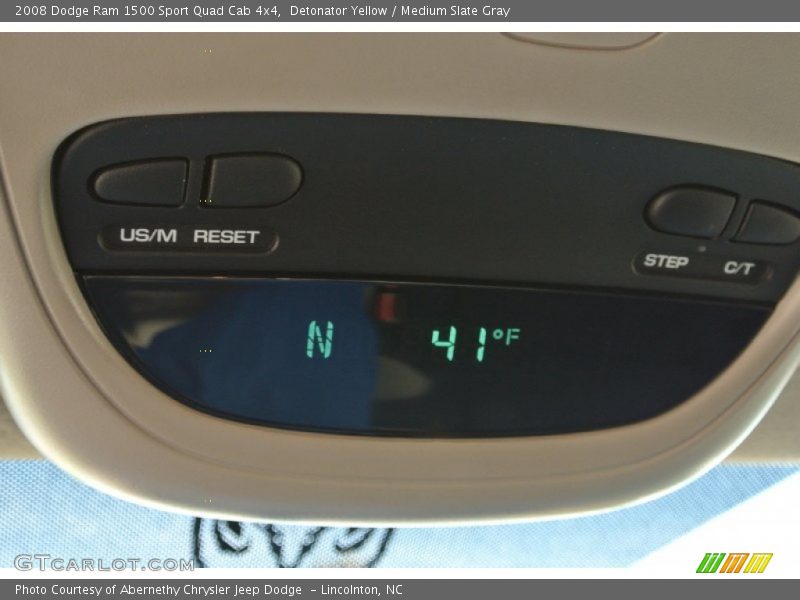 Detonator Yellow / Medium Slate Gray 2008 Dodge Ram 1500 Sport Quad Cab 4x4
