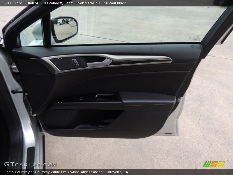 Ingot Silver Metallic / Charcoal Black 2013 Ford Fusion SE 2.0 EcoBoost