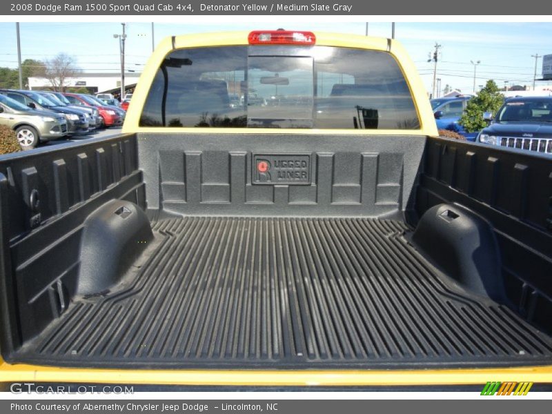 Detonator Yellow / Medium Slate Gray 2008 Dodge Ram 1500 Sport Quad Cab 4x4