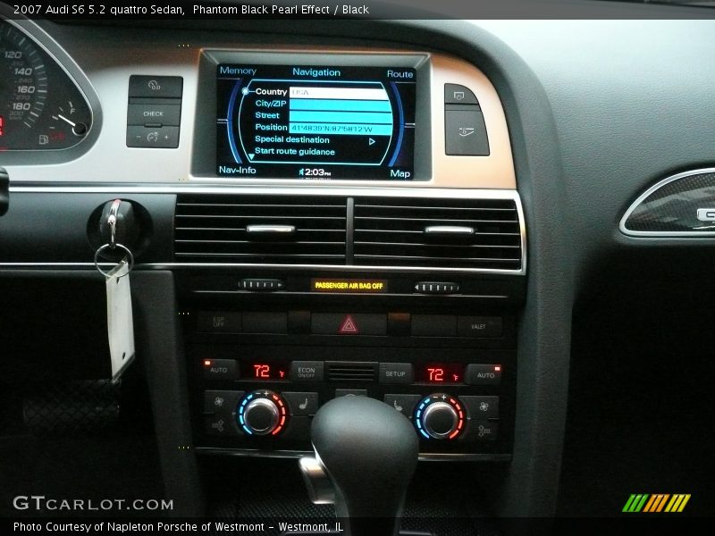 Phantom Black Pearl Effect / Black 2007 Audi S6 5.2 quattro Sedan