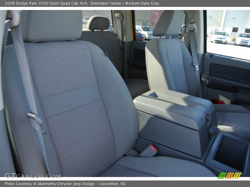 Detonator Yellow / Medium Slate Gray 2008 Dodge Ram 1500 Sport Quad Cab 4x4