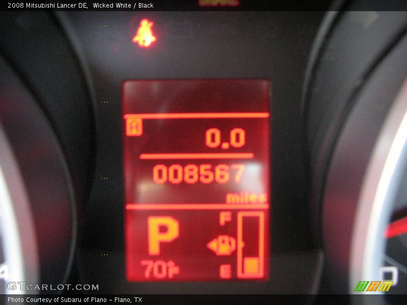 Wicked White / Black 2008 Mitsubishi Lancer DE