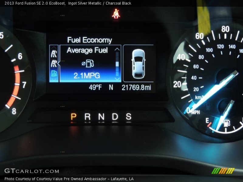 Ingot Silver Metallic / Charcoal Black 2013 Ford Fusion SE 2.0 EcoBoost