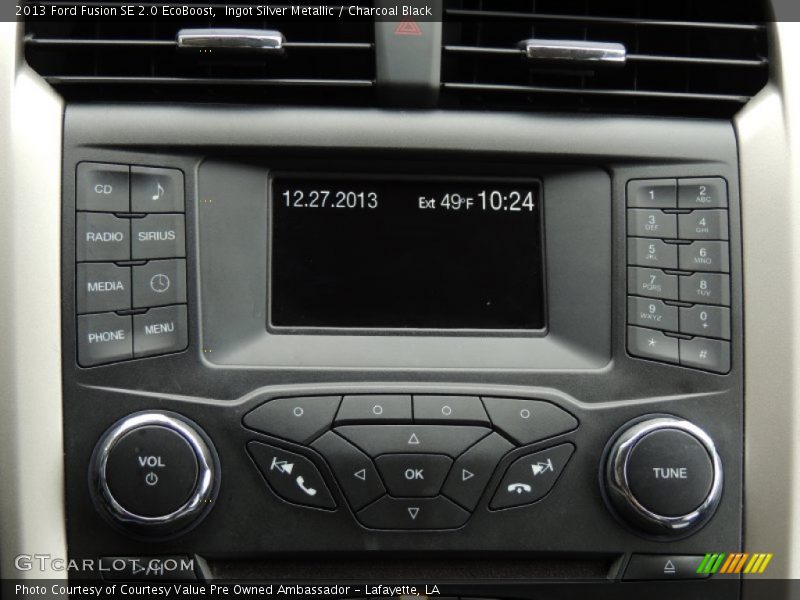 Ingot Silver Metallic / Charcoal Black 2013 Ford Fusion SE 2.0 EcoBoost