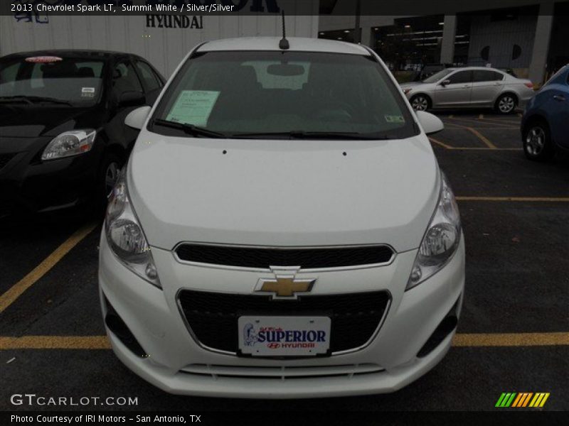Summit White / Silver/Silver 2013 Chevrolet Spark LT