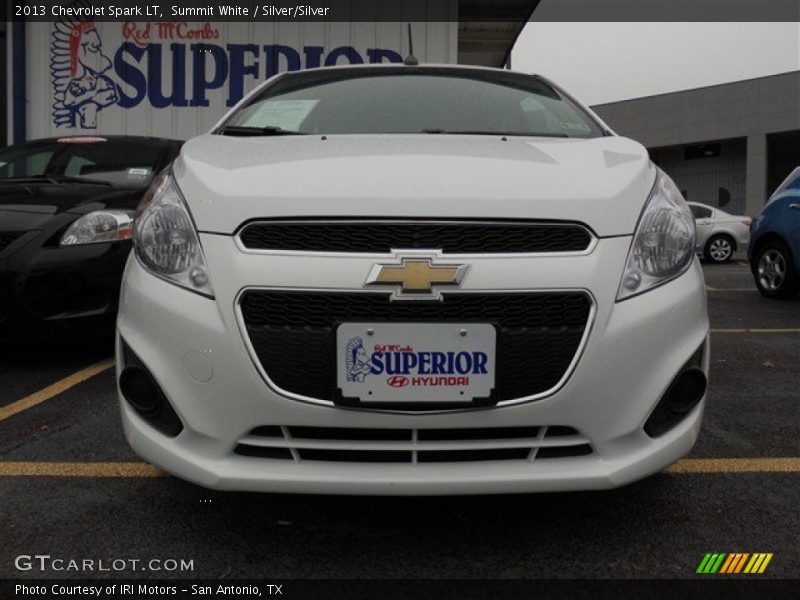 Summit White / Silver/Silver 2013 Chevrolet Spark LT