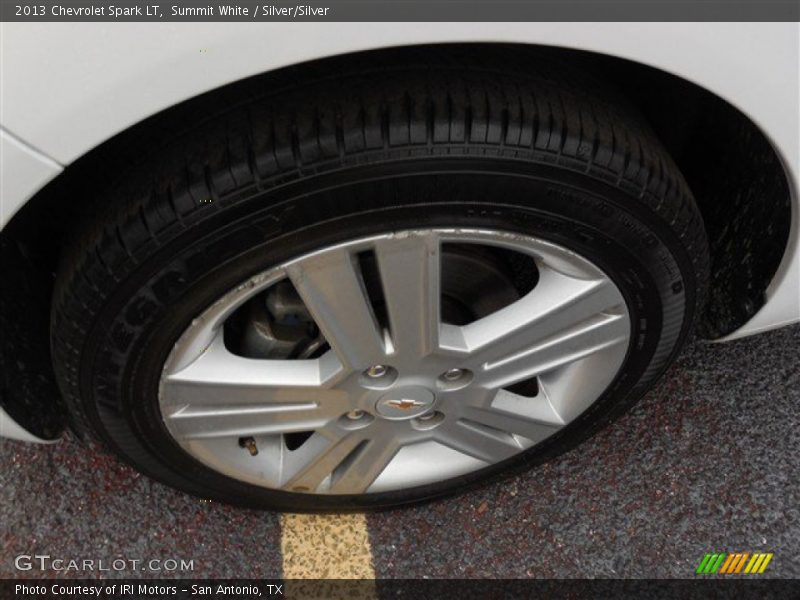 Summit White / Silver/Silver 2013 Chevrolet Spark LT