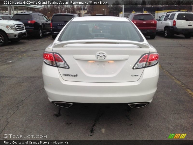 Performance White / Black 2010 Mazda MAZDA6 s Grand Touring Sedan