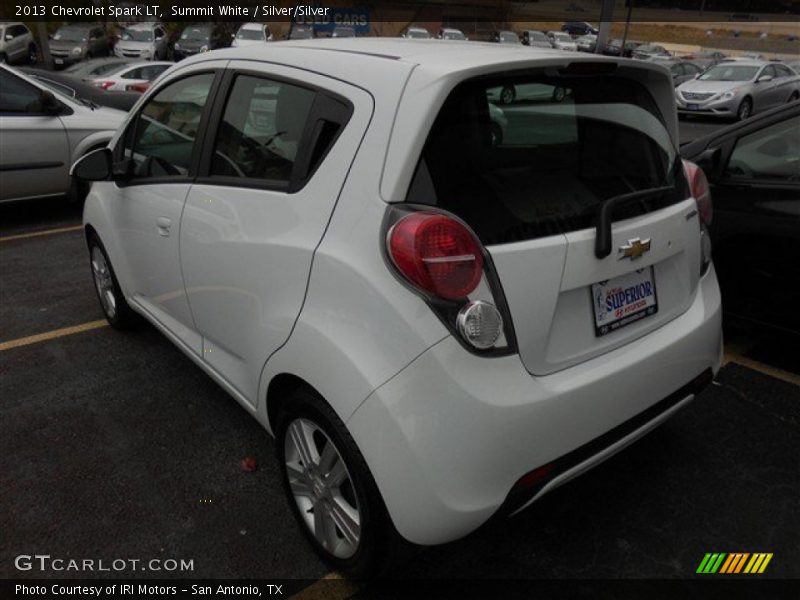 Summit White / Silver/Silver 2013 Chevrolet Spark LT