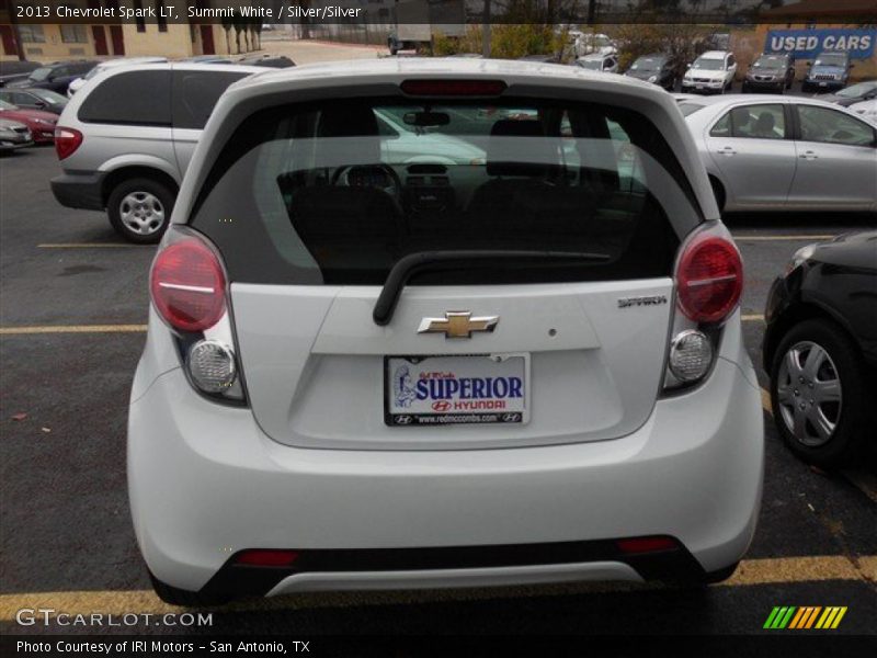 Summit White / Silver/Silver 2013 Chevrolet Spark LT