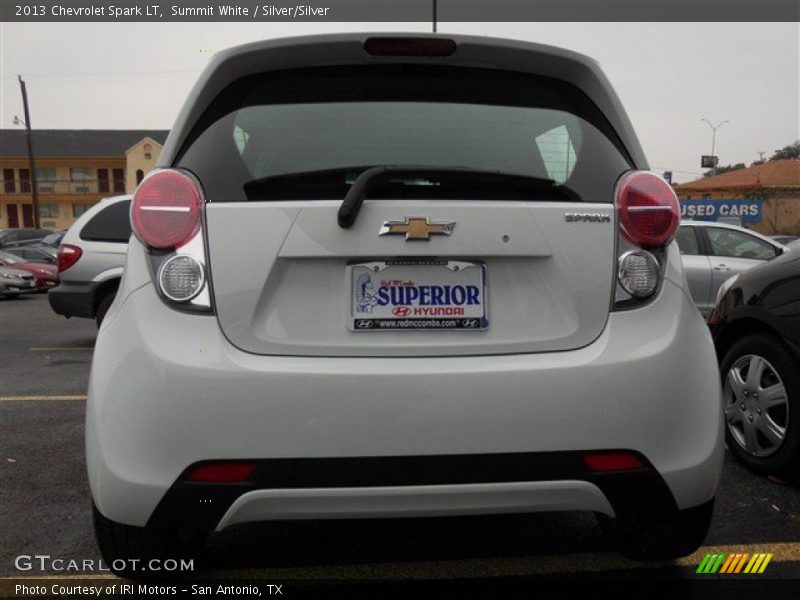 Summit White / Silver/Silver 2013 Chevrolet Spark LT