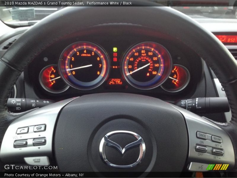 Performance White / Black 2010 Mazda MAZDA6 s Grand Touring Sedan