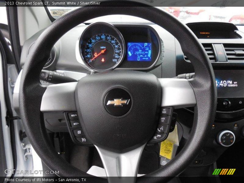 Summit White / Silver/Silver 2013 Chevrolet Spark LT