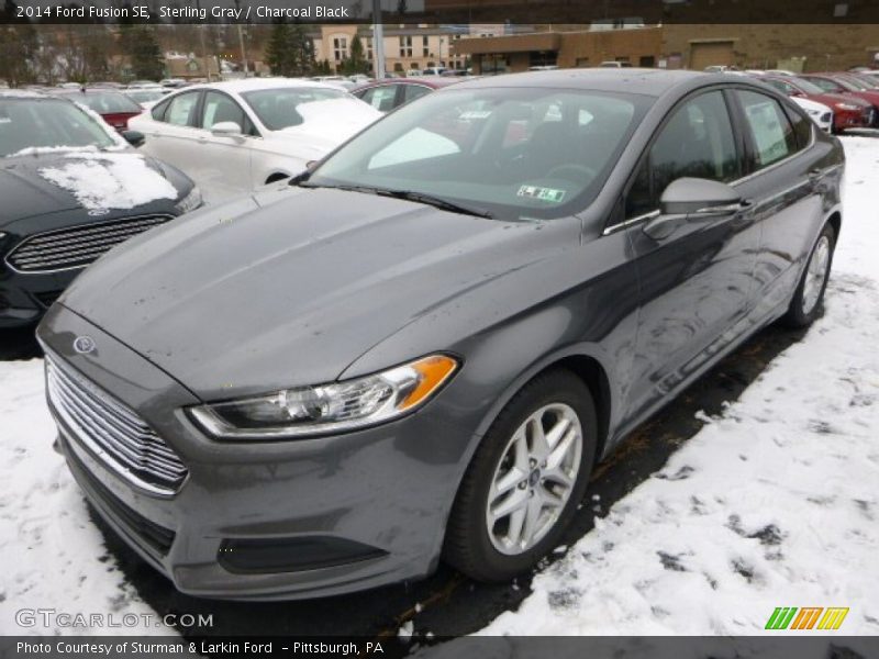 Sterling Gray / Charcoal Black 2014 Ford Fusion SE
