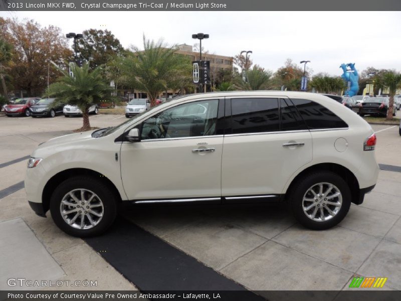 Crystal Champagne Tri-Coat / Medium Light Stone 2013 Lincoln MKX FWD