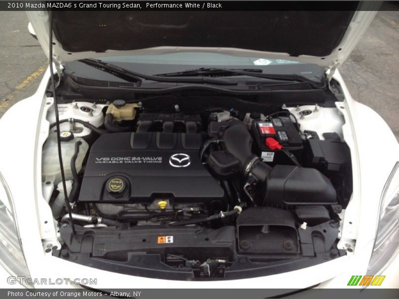 Performance White / Black 2010 Mazda MAZDA6 s Grand Touring Sedan