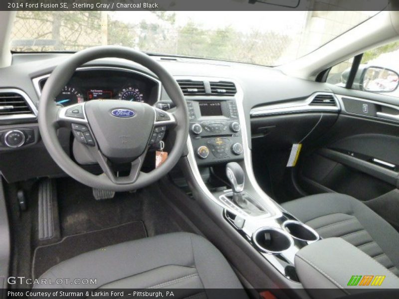 Sterling Gray / Charcoal Black 2014 Ford Fusion SE