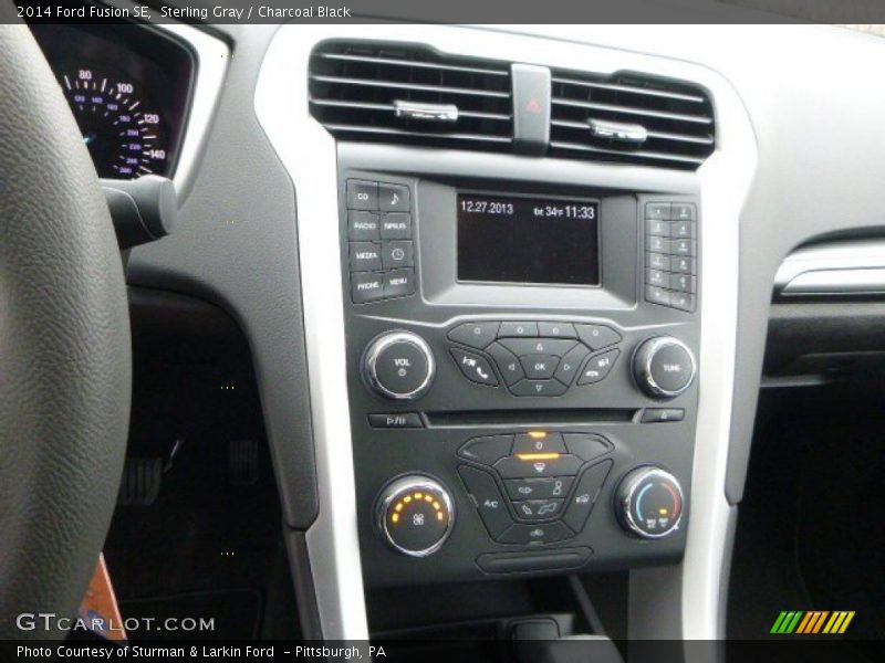 Sterling Gray / Charcoal Black 2014 Ford Fusion SE