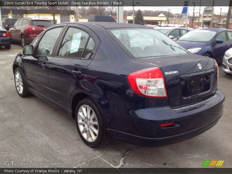 Deep Sea Blue Metallic / Black 2009 Suzuki SX4 Touring Sport Sedan