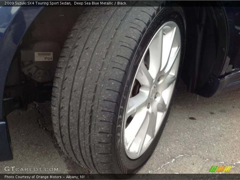 Deep Sea Blue Metallic / Black 2009 Suzuki SX4 Touring Sport Sedan