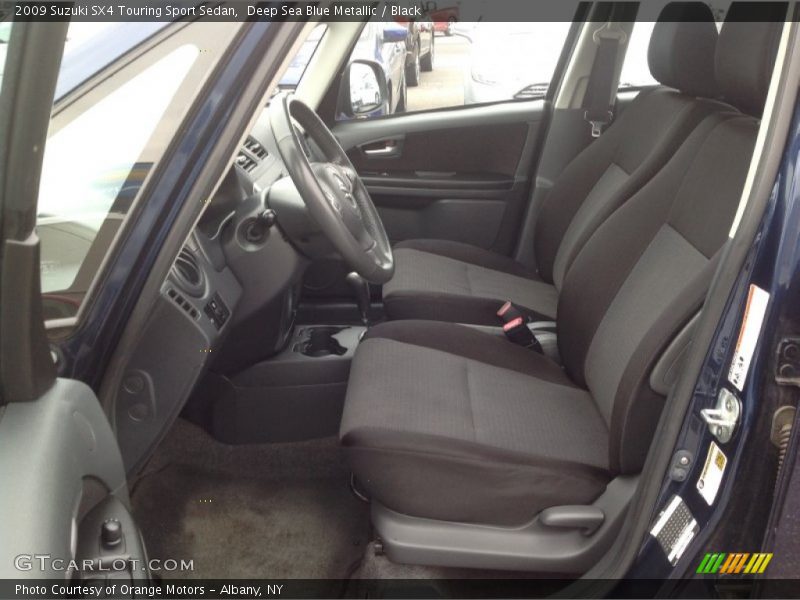 Deep Sea Blue Metallic / Black 2009 Suzuki SX4 Touring Sport Sedan