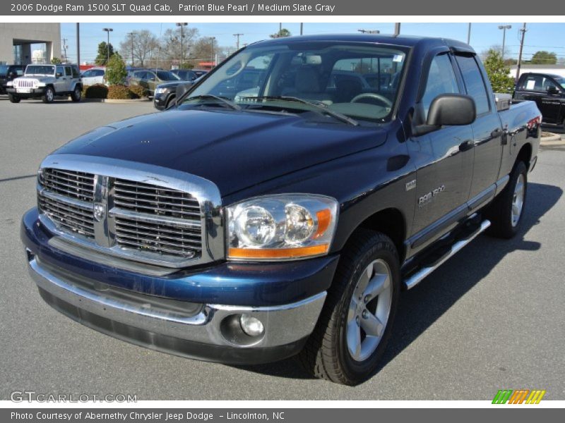 Patriot Blue Pearl / Medium Slate Gray 2006 Dodge Ram 1500 SLT Quad Cab