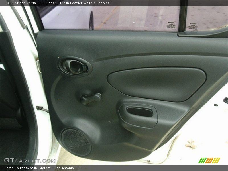 Fresh Powder White / Charcoal 2012 Nissan Versa 1.6 S Sedan