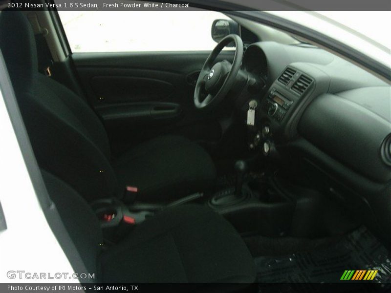 Fresh Powder White / Charcoal 2012 Nissan Versa 1.6 S Sedan