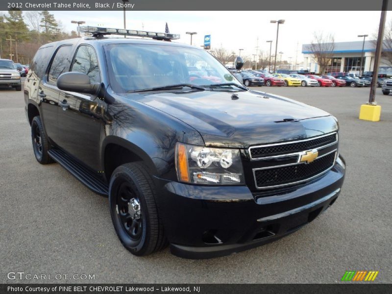 Black / Ebony 2012 Chevrolet Tahoe Police