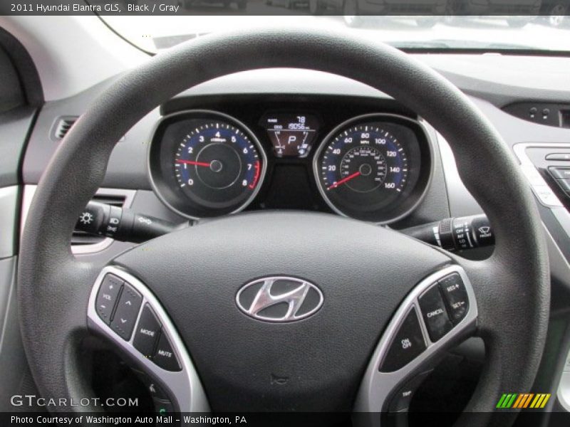 Black / Gray 2011 Hyundai Elantra GLS