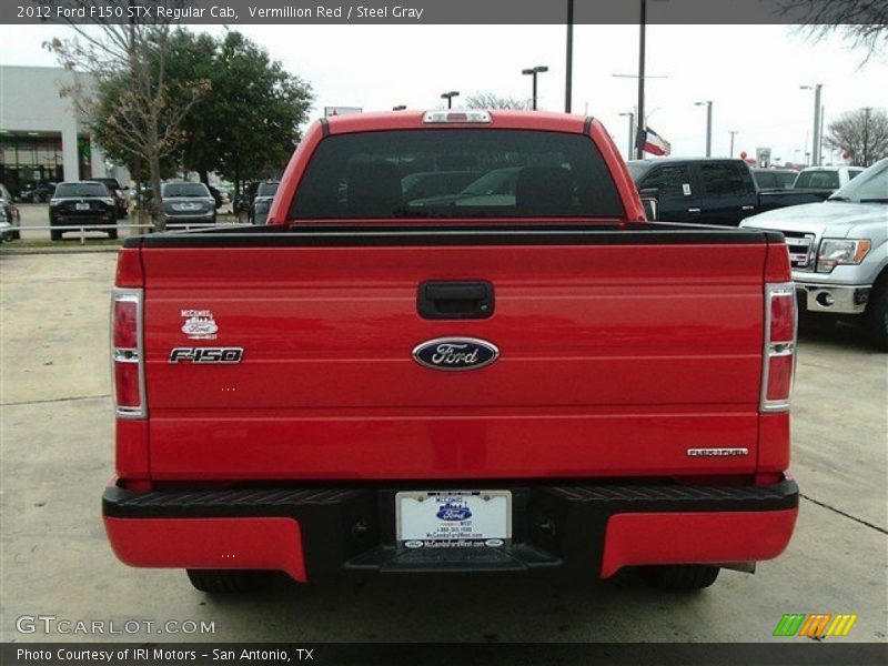 Vermillion Red / Steel Gray 2012 Ford F150 STX Regular Cab