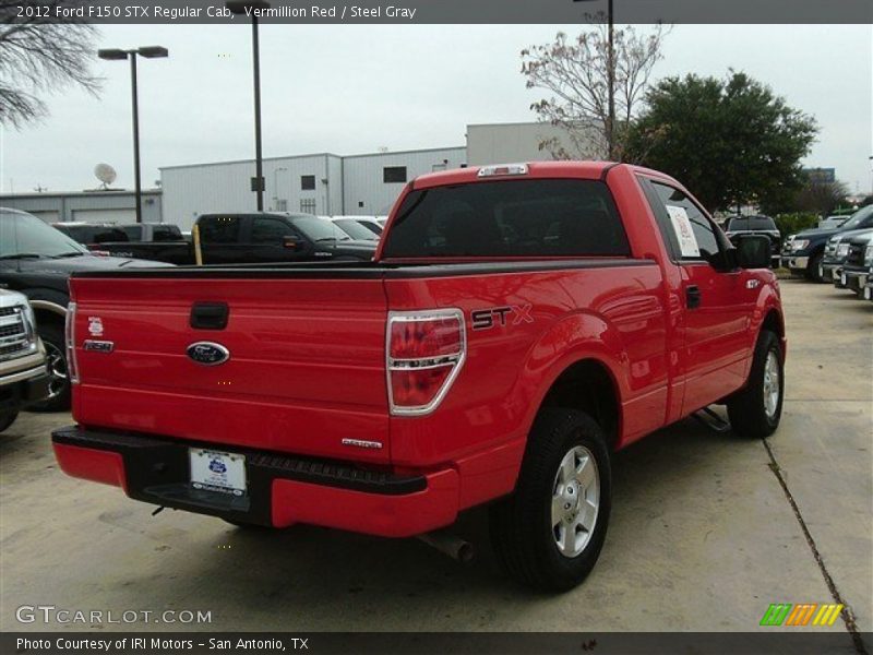 Vermillion Red / Steel Gray 2012 Ford F150 STX Regular Cab