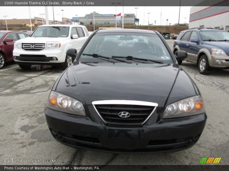 Ebony Black / Gray 2006 Hyundai Elantra GLS Sedan