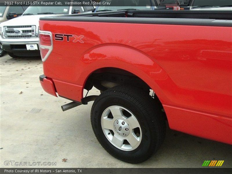 Vermillion Red / Steel Gray 2012 Ford F150 STX Regular Cab